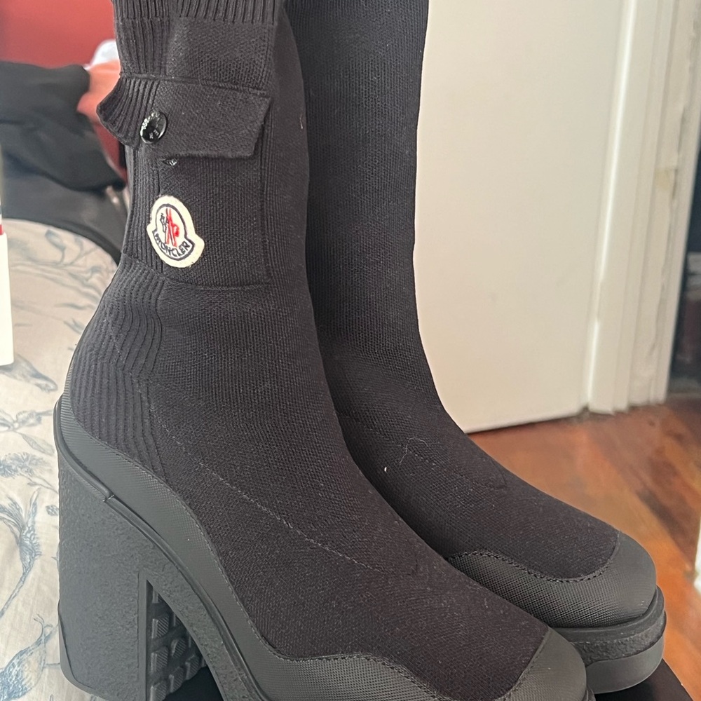 Moncler Women's Black Ankle Booties